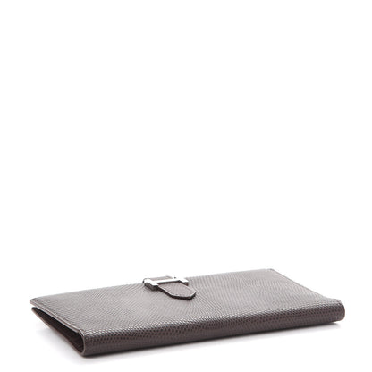 Hermes Lizard Bearn Gusset Wallet Havane 4 of 9