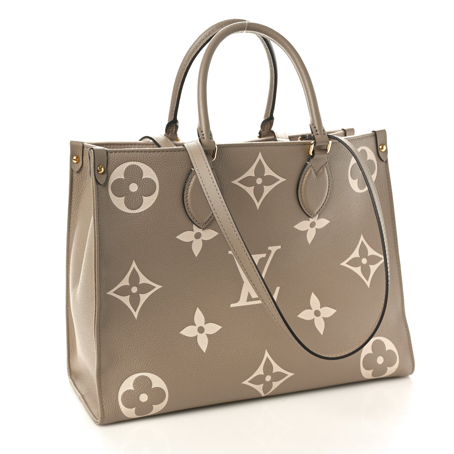 Louis Vuitton Empreinte Monogram Giant Onthego MM Tourterelle Creme 2 of 8