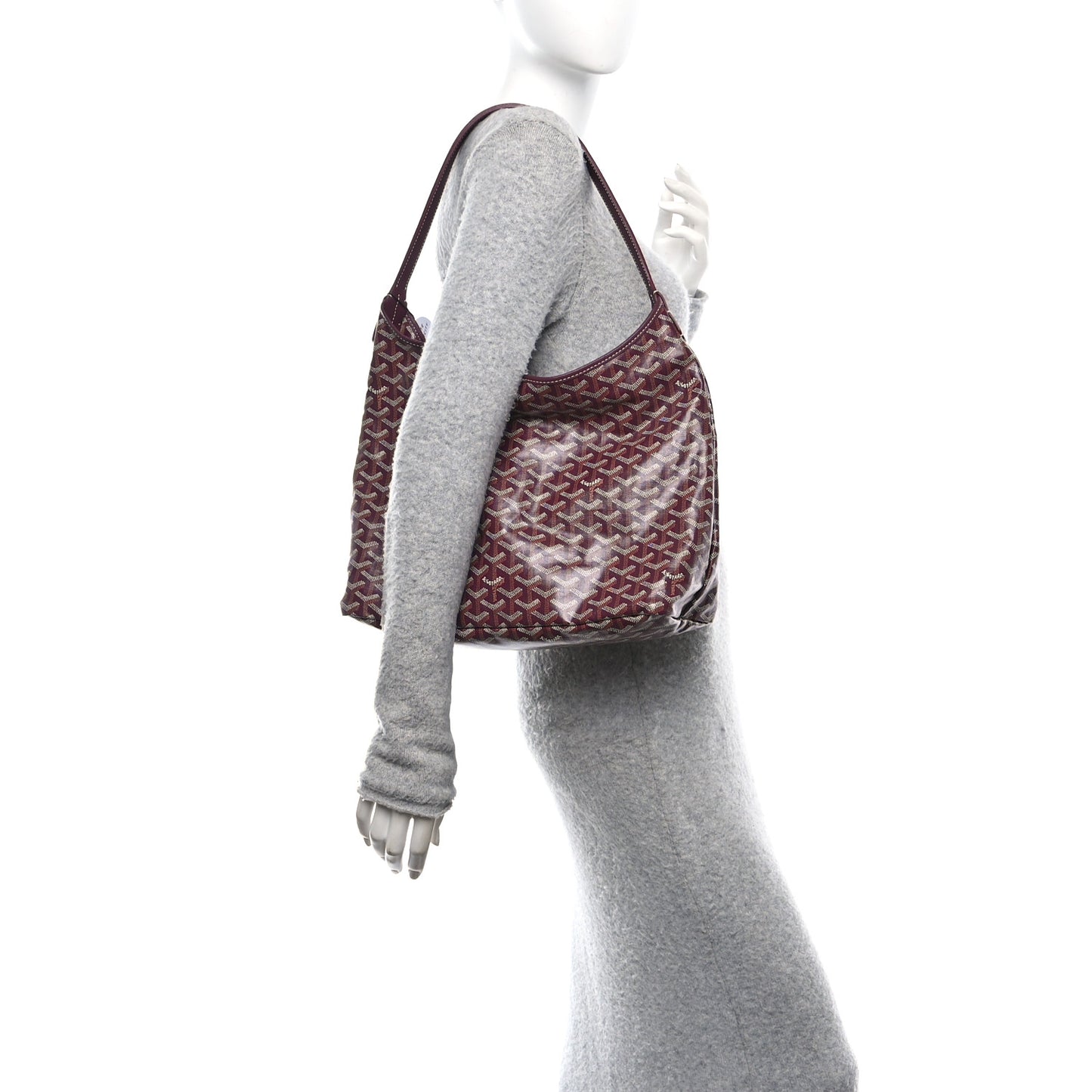 Goyardine Boheme Hobo Burgundy