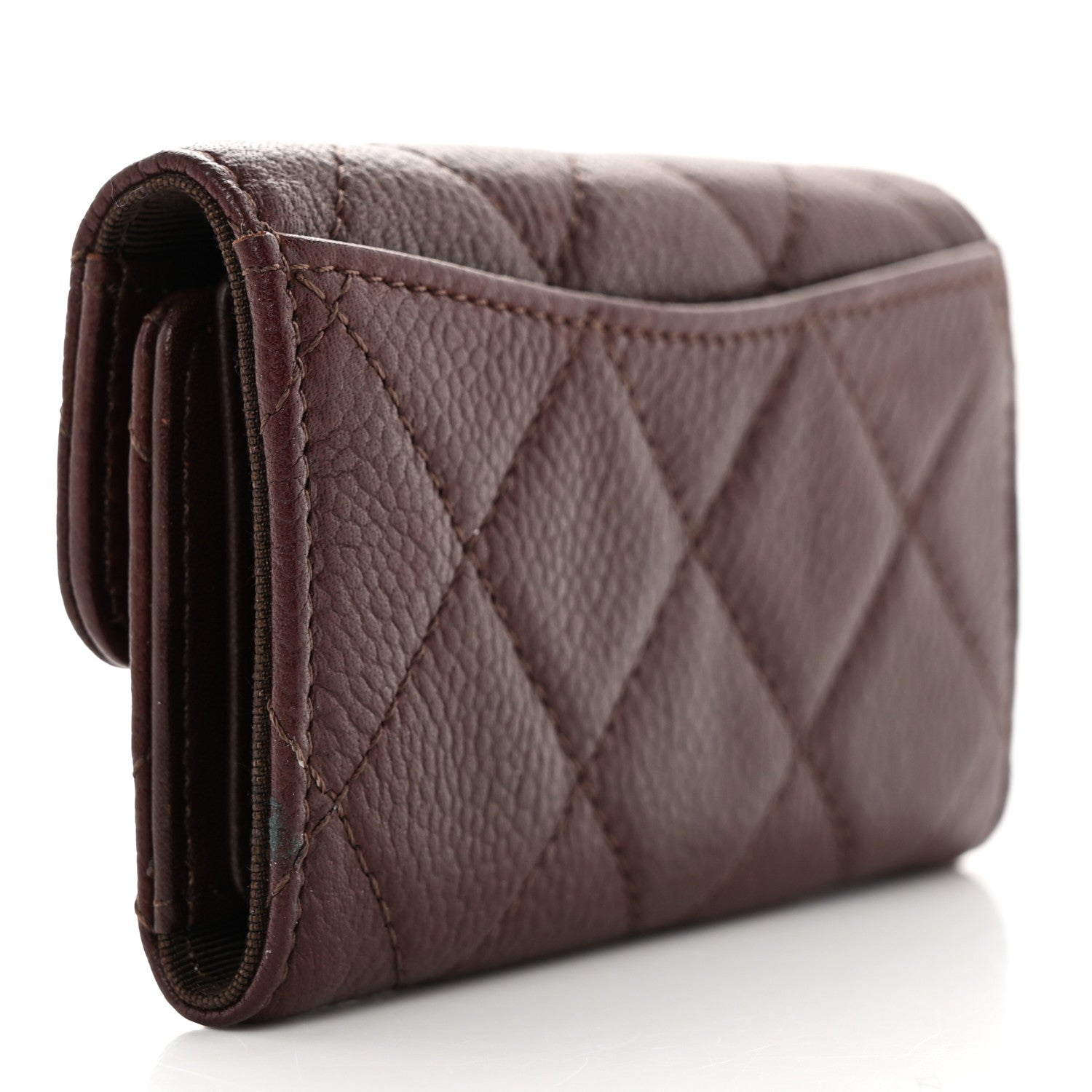 Chanel Caviar Quilted 6 Key Holder Dark Brown 3 of 9