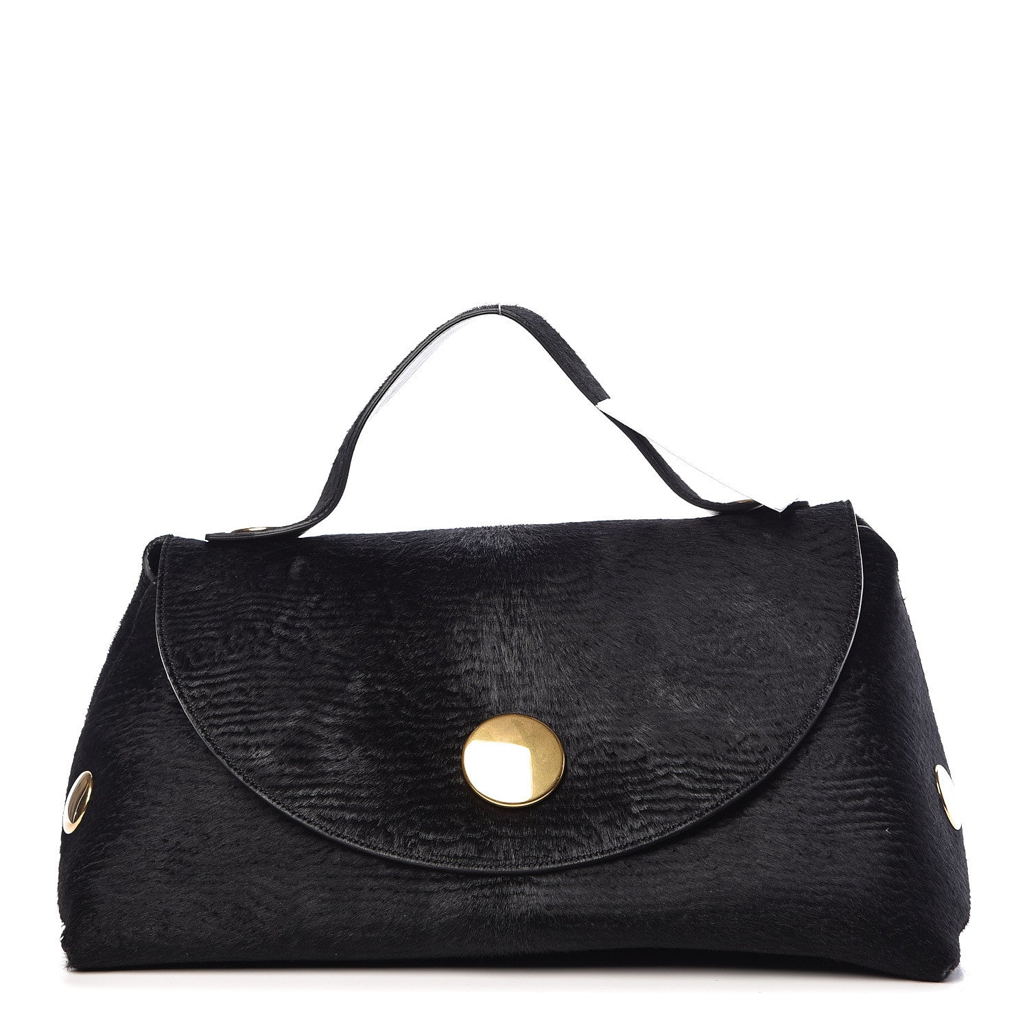 Celine Pony Hair Orb Bag Black 1 of 13