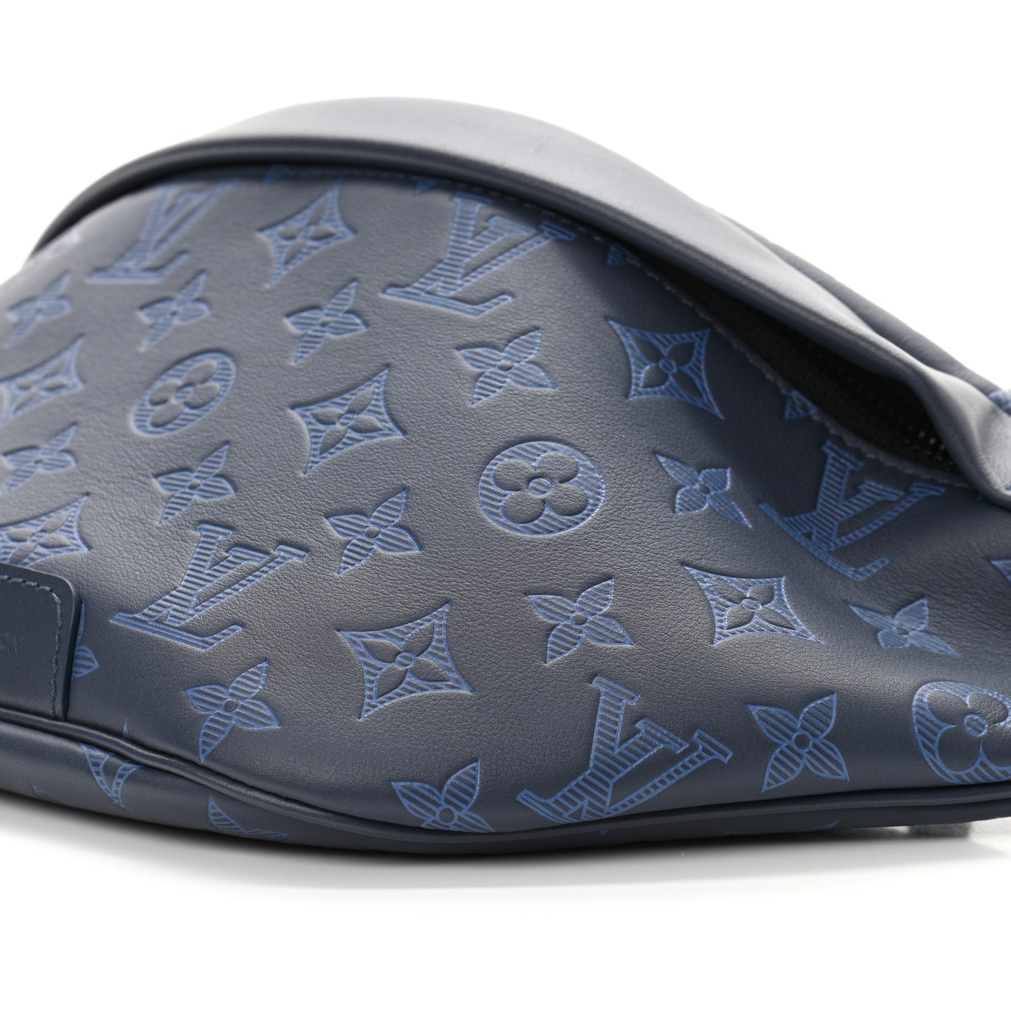 Calfskin Monogram Shadow Discovery Bumbag PM Navy Blue