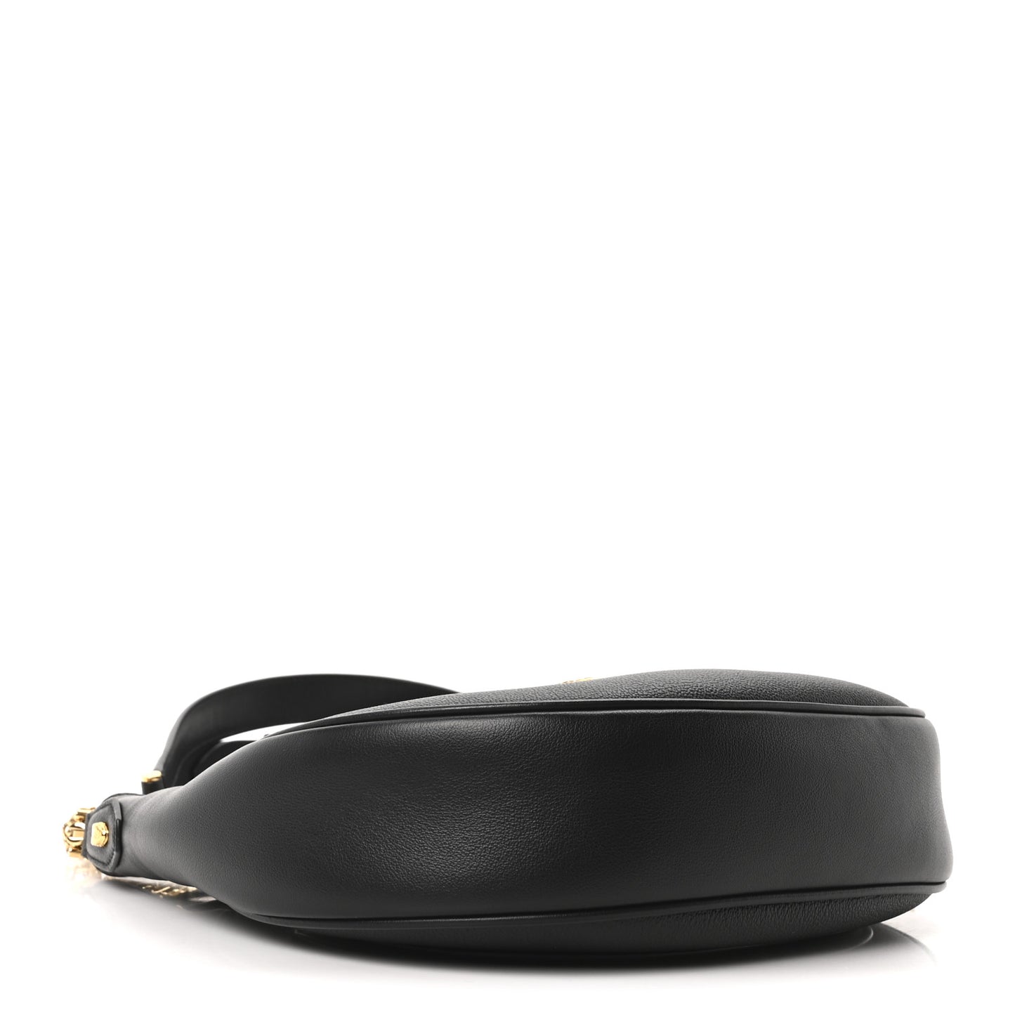 Urban Grain Smooth Calfskin Serpenti Ellipse Shoulder Bag Black