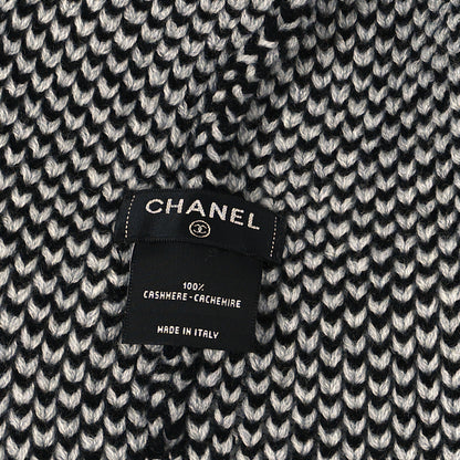 Chanel Cashmere CC Beanie Hat Black 3 of 3