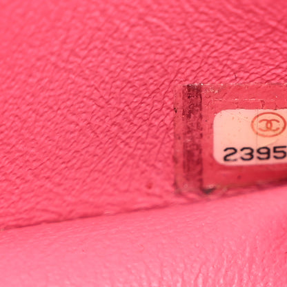 Chanel Snakeskin Small Braided Chic Flap Pink 7 of 11