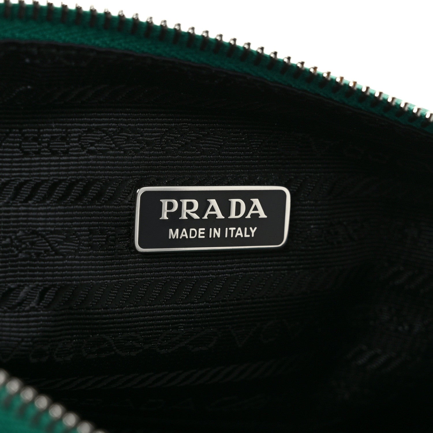 Prada Grace Lux Triangle Logo Embossed Triangle Wristlet Pouch Mango 6 of 9