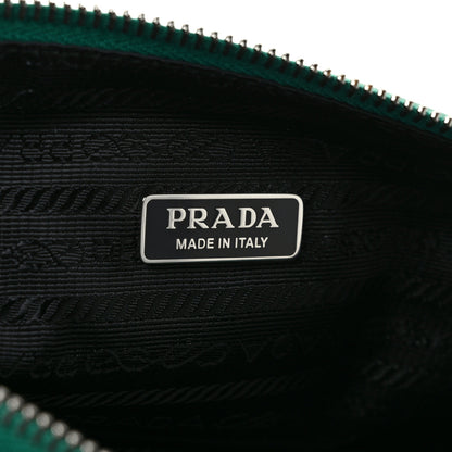 Prada Grace Lux Triangle Logo Embossed Triangle Wristlet Pouch Mango 6 of 9