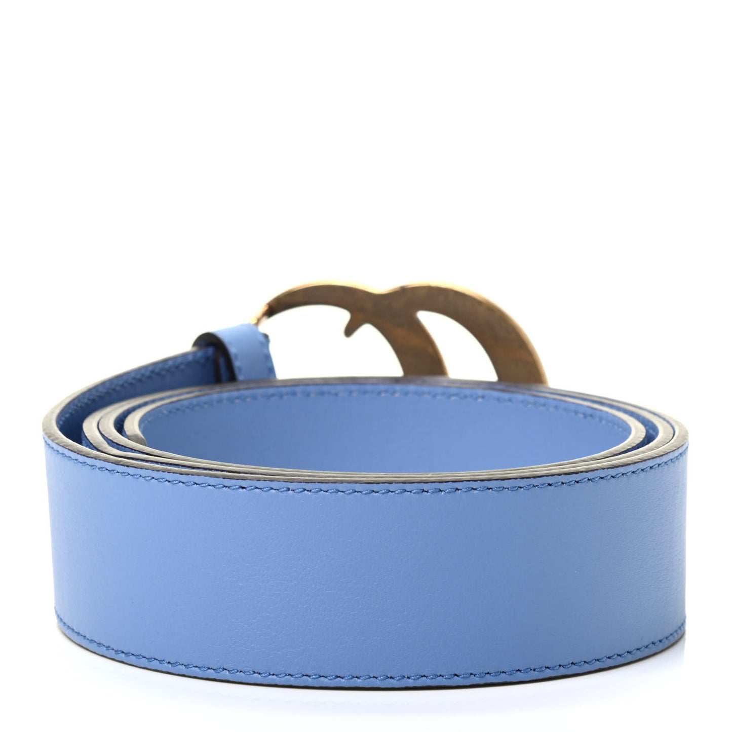 Calfskin Double G 40mm Belt 105 42 Clear Sky Blue