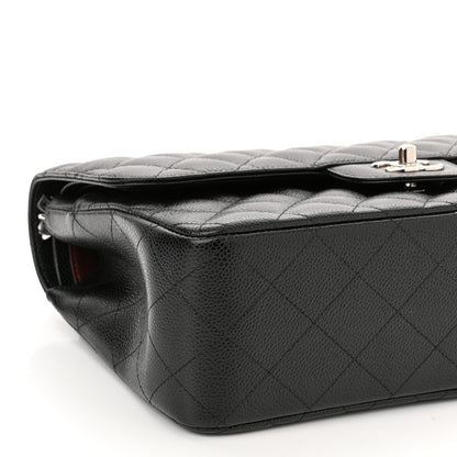 Chanel Caviar Quilted Jumbo Double Flap Black 9 of 11