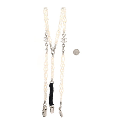 Chanel Crystal Pearl Suspenders 2 of 3
