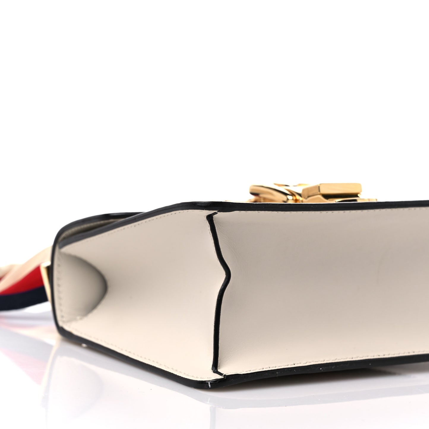 Calfskin Mini Sylvie Chain Shoulder Bag White