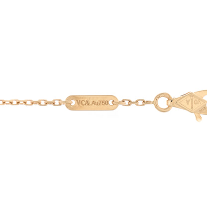 Van Cleef & Arpels 18K Yellow Gold Mother of Pearl Sweet Alhambra Bracelet 4 of 5
