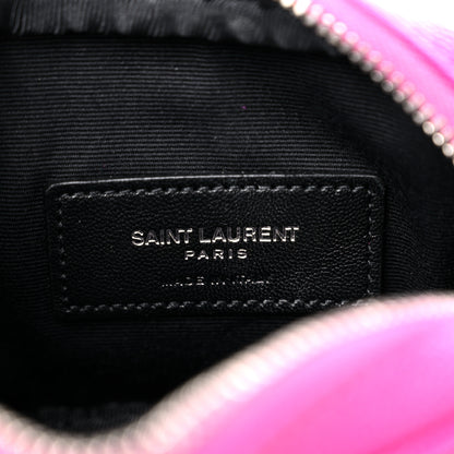Saint Laurent Grain De Poudre Matelasse Monogram Baby Lou Camera Bag Electric Fuxia 6 of 12