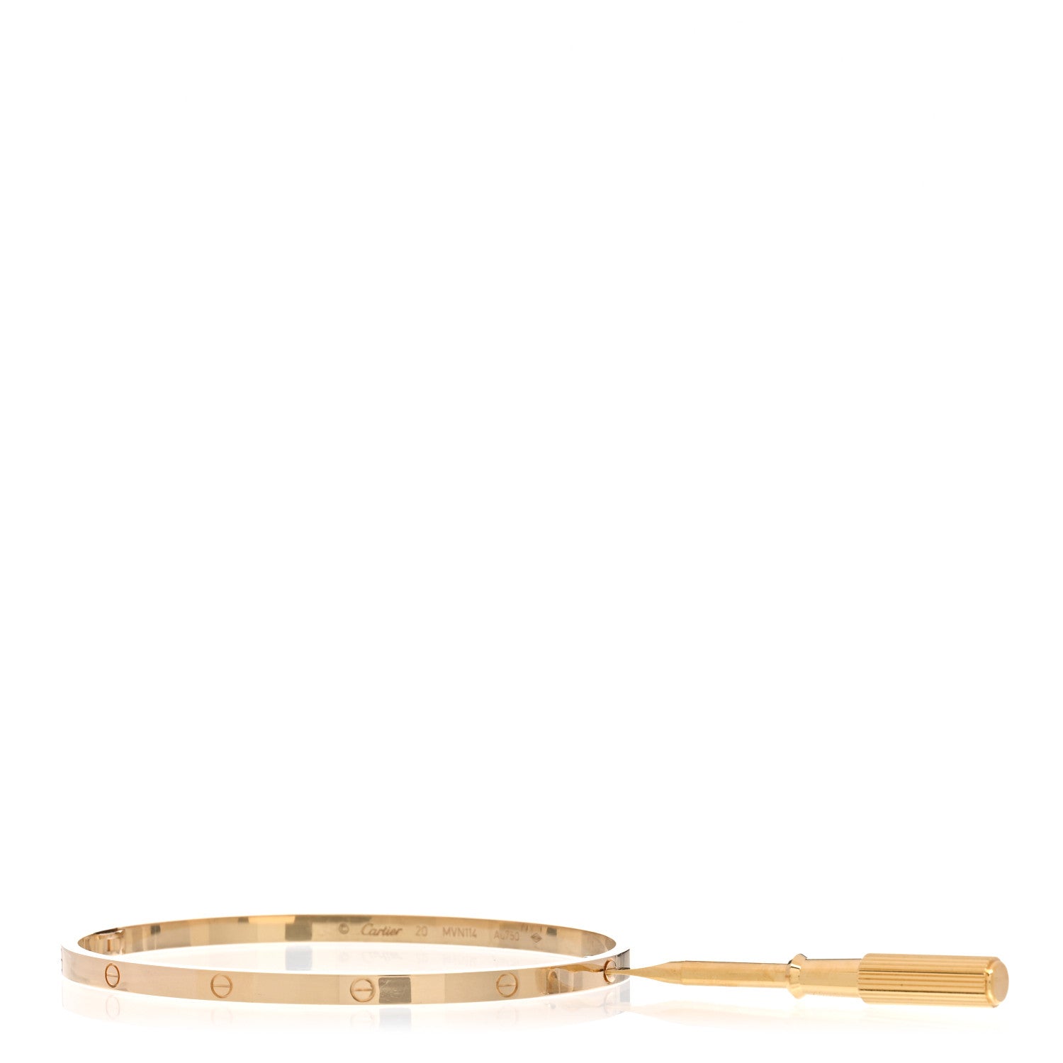 Cartier 18K Yellow Gold Small LOVE Bracelet 20 3 of 5