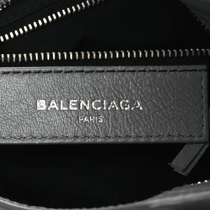 Balenciaga Chevre Silver Metallic Edge Hardware Mini City Bleu Acier 6 of 14