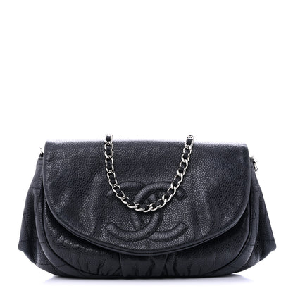 Chanel Caviar Half Moon Wallet On Chain WOC Black 1 of 12
