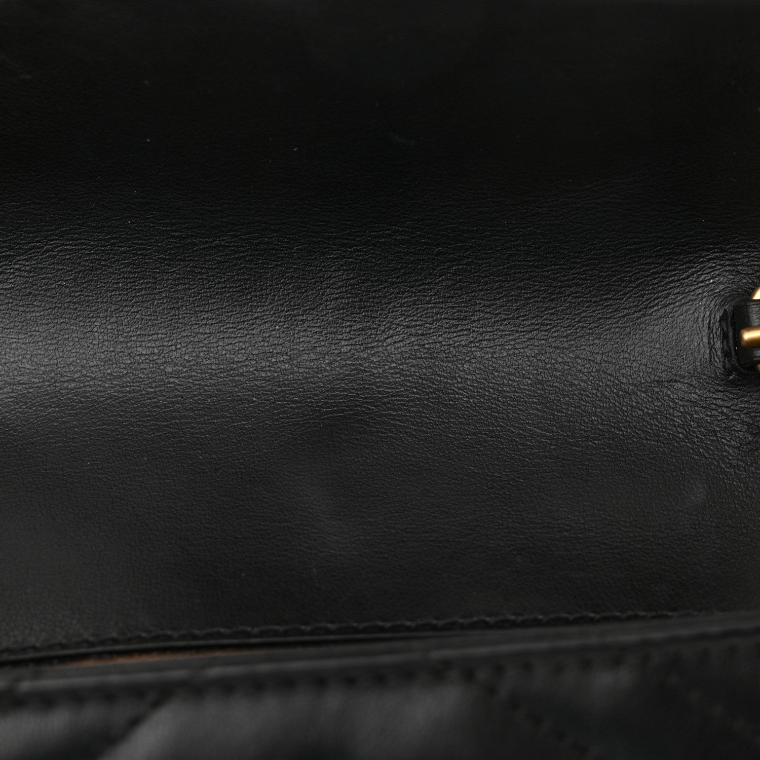 Gucci Calfskin Matelasse Super Mini GG Marmont Shoulder Bag Black 13 of 13