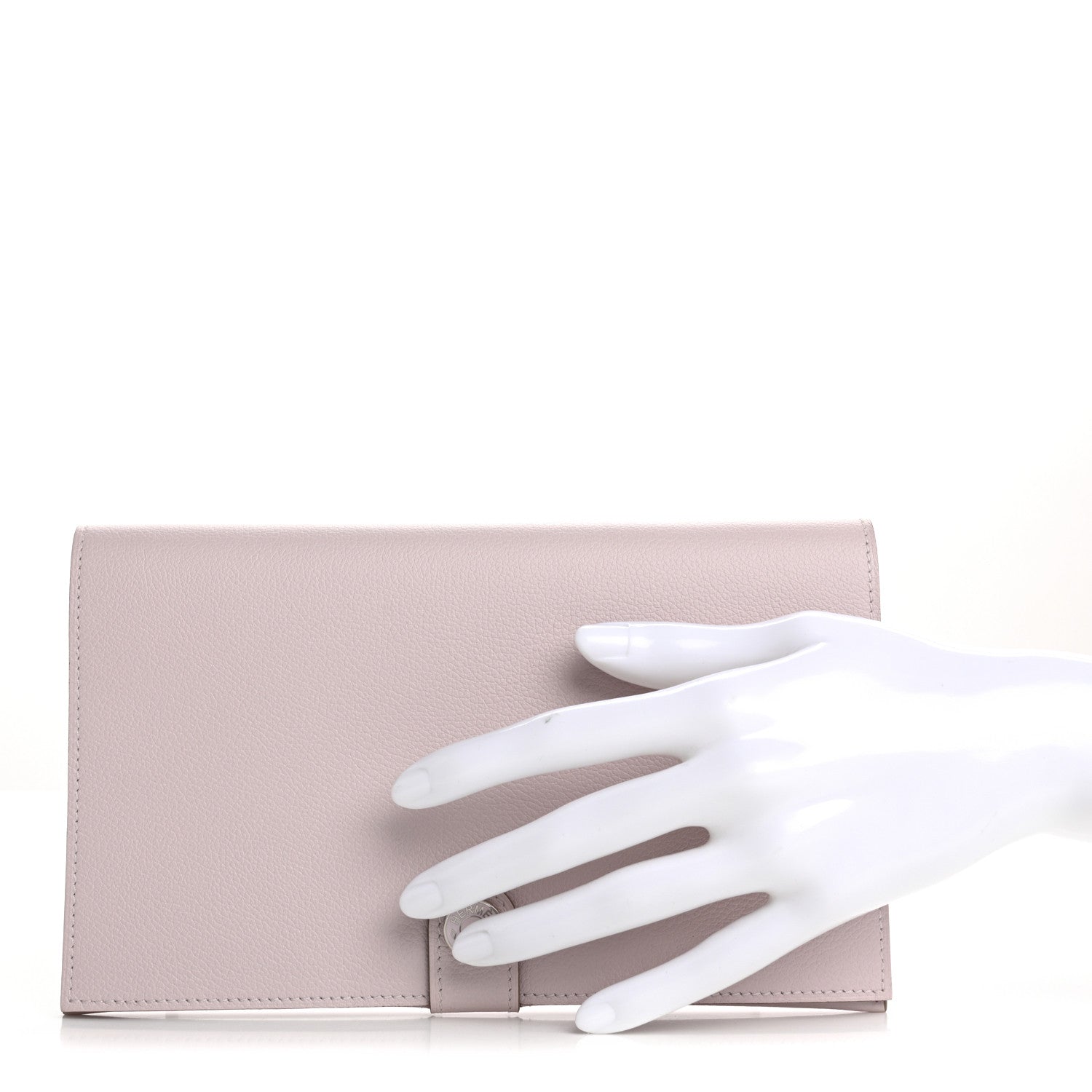 Hermes Evercolor RMS Toutenmain Wallet Mauve Pale 2 of 8