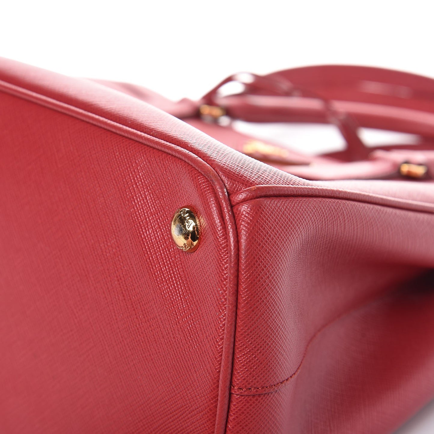 Saffiano Small Galleria Double Zip Tote Fuoco