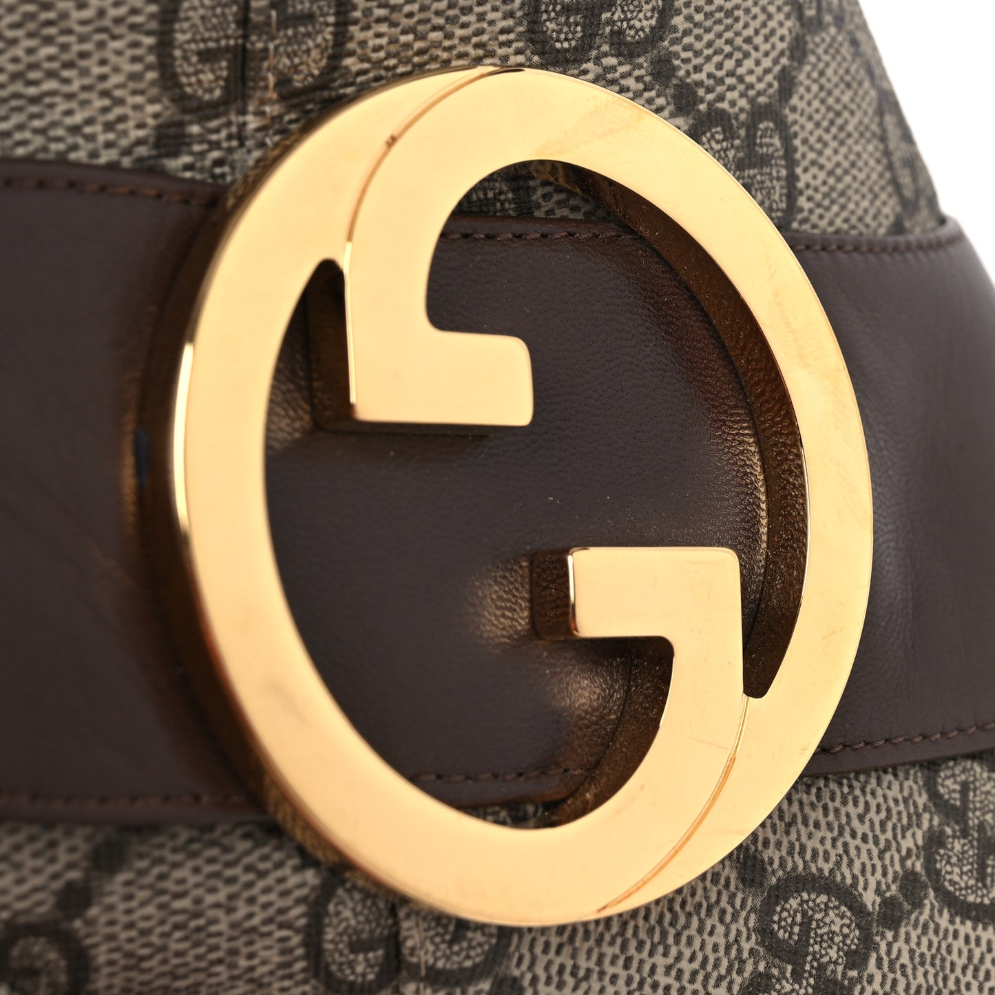 GG Supreme Monogram Malaga Kid Blondie 55mm Ankle Boots 38 Beige Ebony New Acero