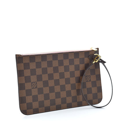 Louis Vuitton Damier Ebene Neverfull MM GM Pochette Rose Ballerine 3 of 8