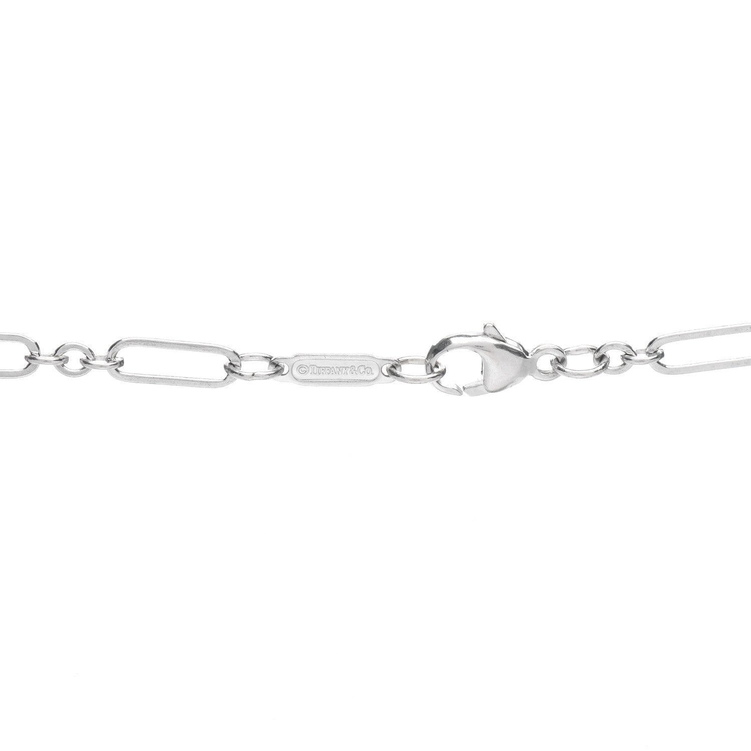 Tiffany 18K White Gold Heart Pendant Necklace 4 of 4