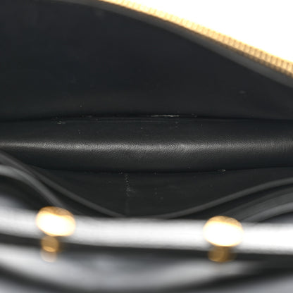 Burberry Derby Calfskin House Check Wallet On Chain Black 5 of 18