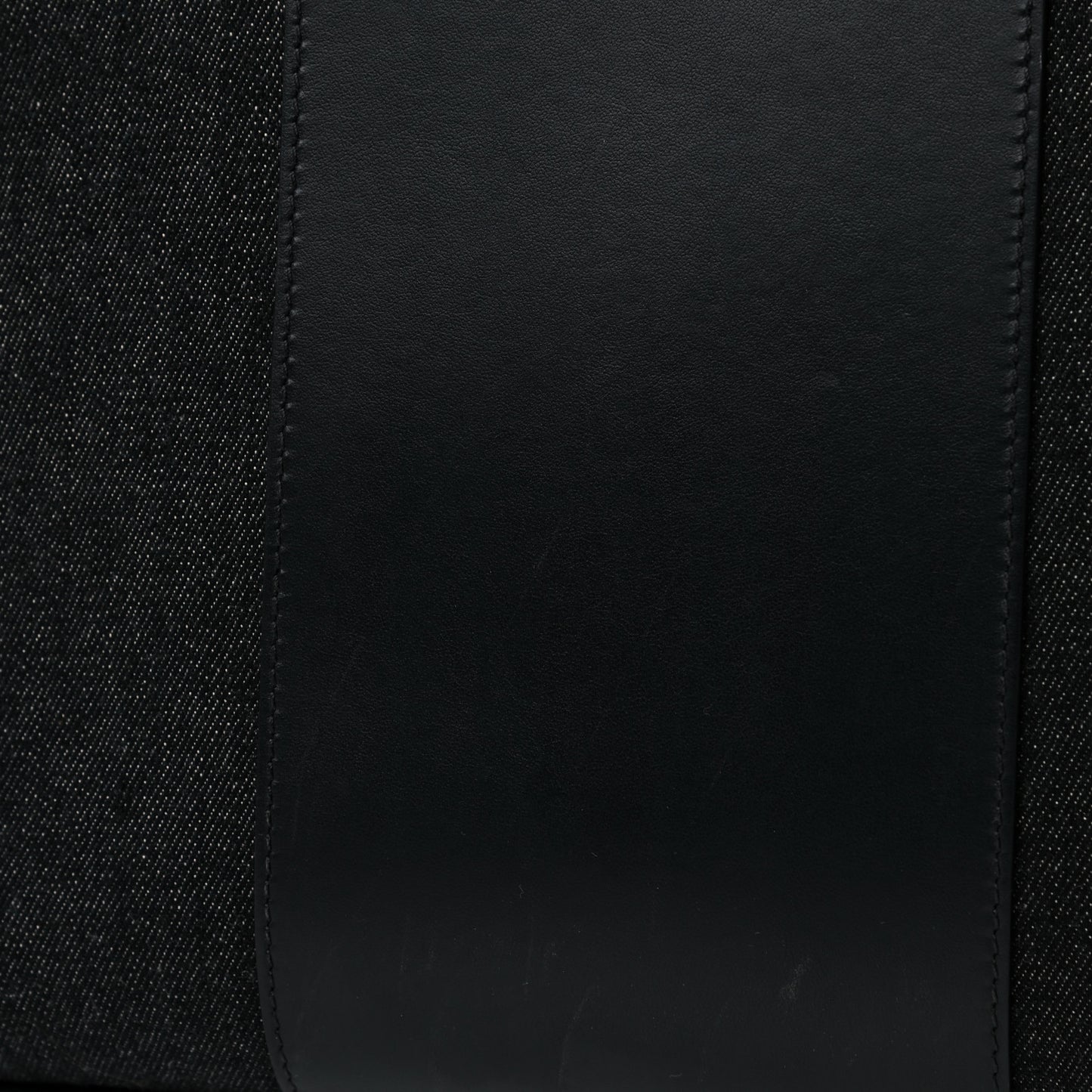 Denim North South Tote Black