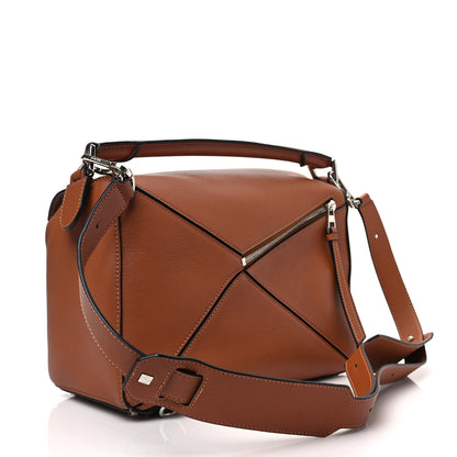 Loewe Calfskin Medium Puzzle Bag Tan 2 of 7