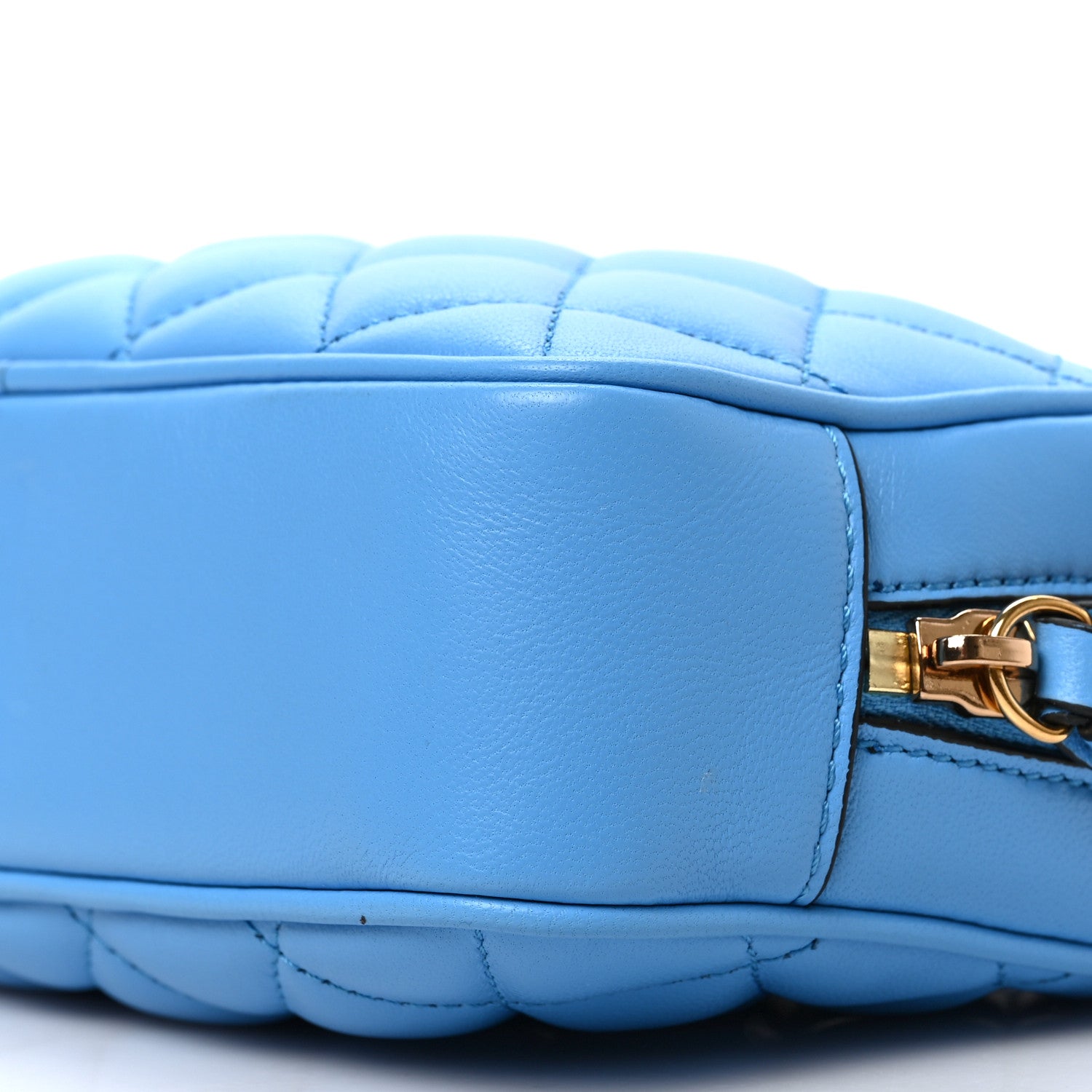 Versace Nappa Quilted Medusa Camera Bag Blue 8 of 8