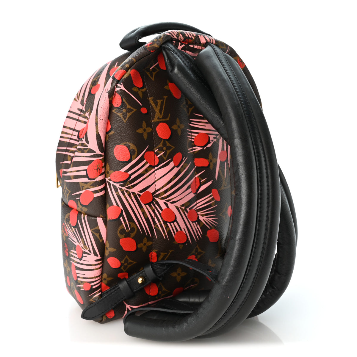Monogram Jungle Dots Palm Springs Backpack PM Sugar Pink Poppy