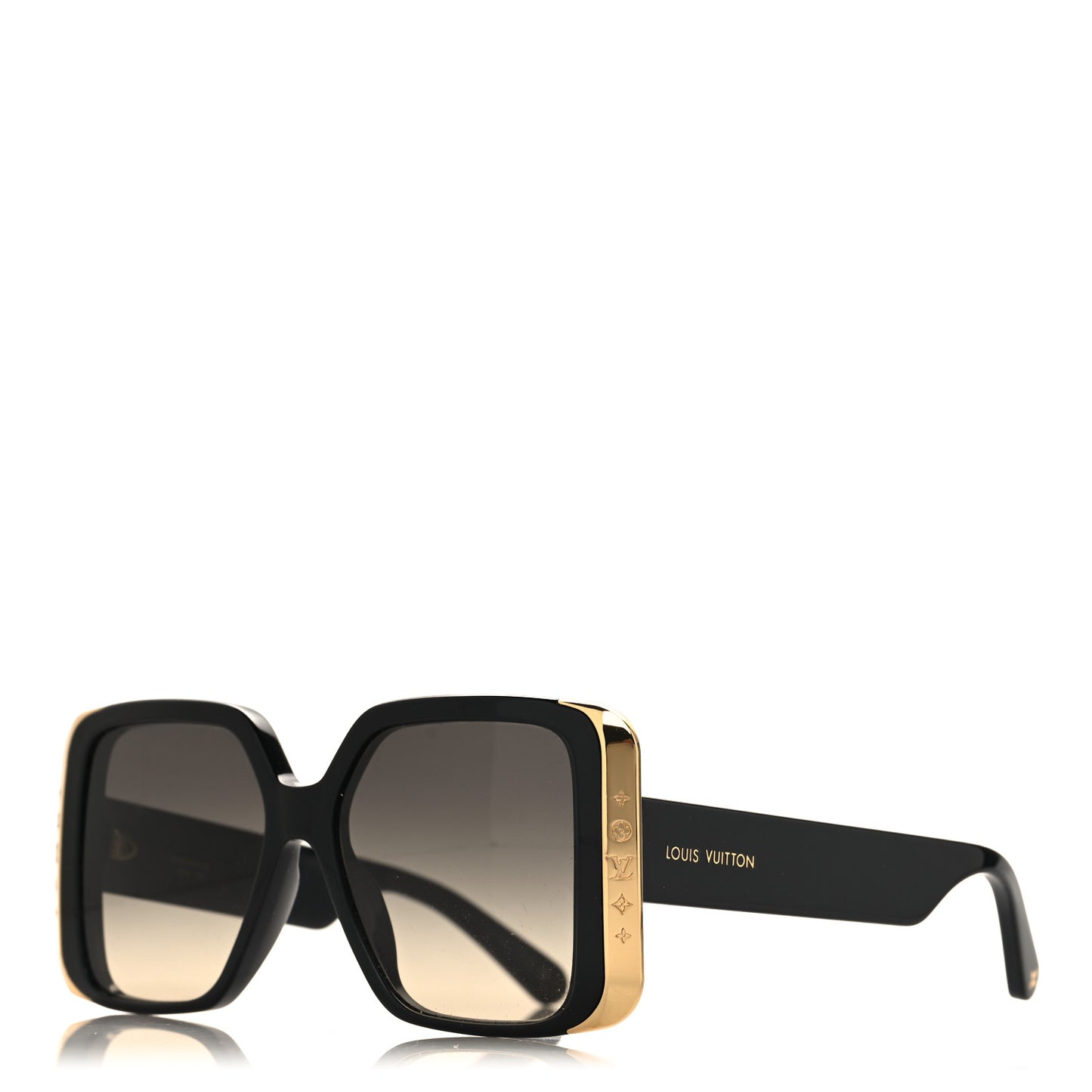 Acetate LV Moon Square Sunglasses Z1664W Black