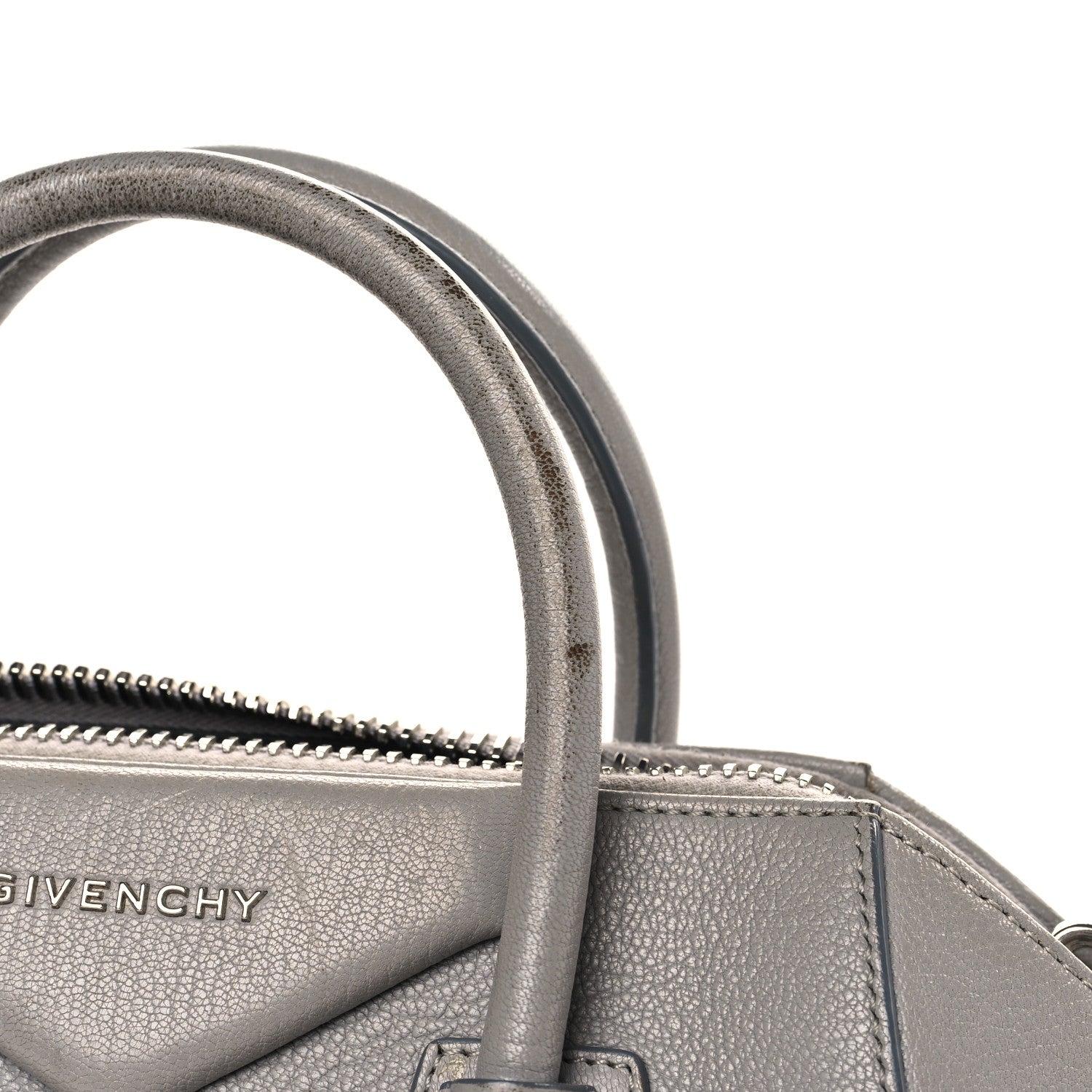Givenchy Sugar Goatskin Medium Antigona Pearl Grey 17 of 19