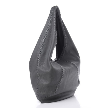 Bottega Veneta Cervo Deerskin Large Hobo Light Grey 3 of 12