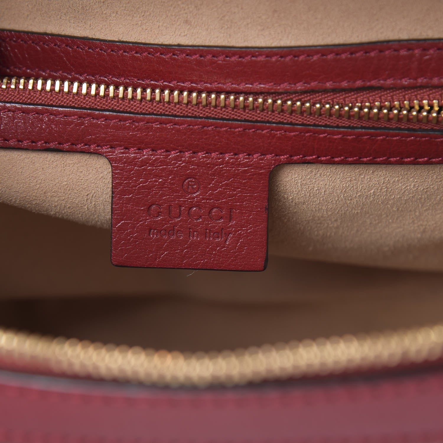 Gucci Suede Calfskin Web Small Ophidia Top Handle Shoulder Bag New Blue Romantic Cherry 6 of 15