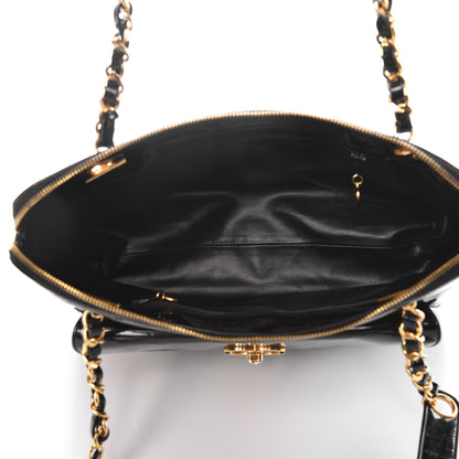 Chanel Patent CC Shoulder Bag Black 5 of 14