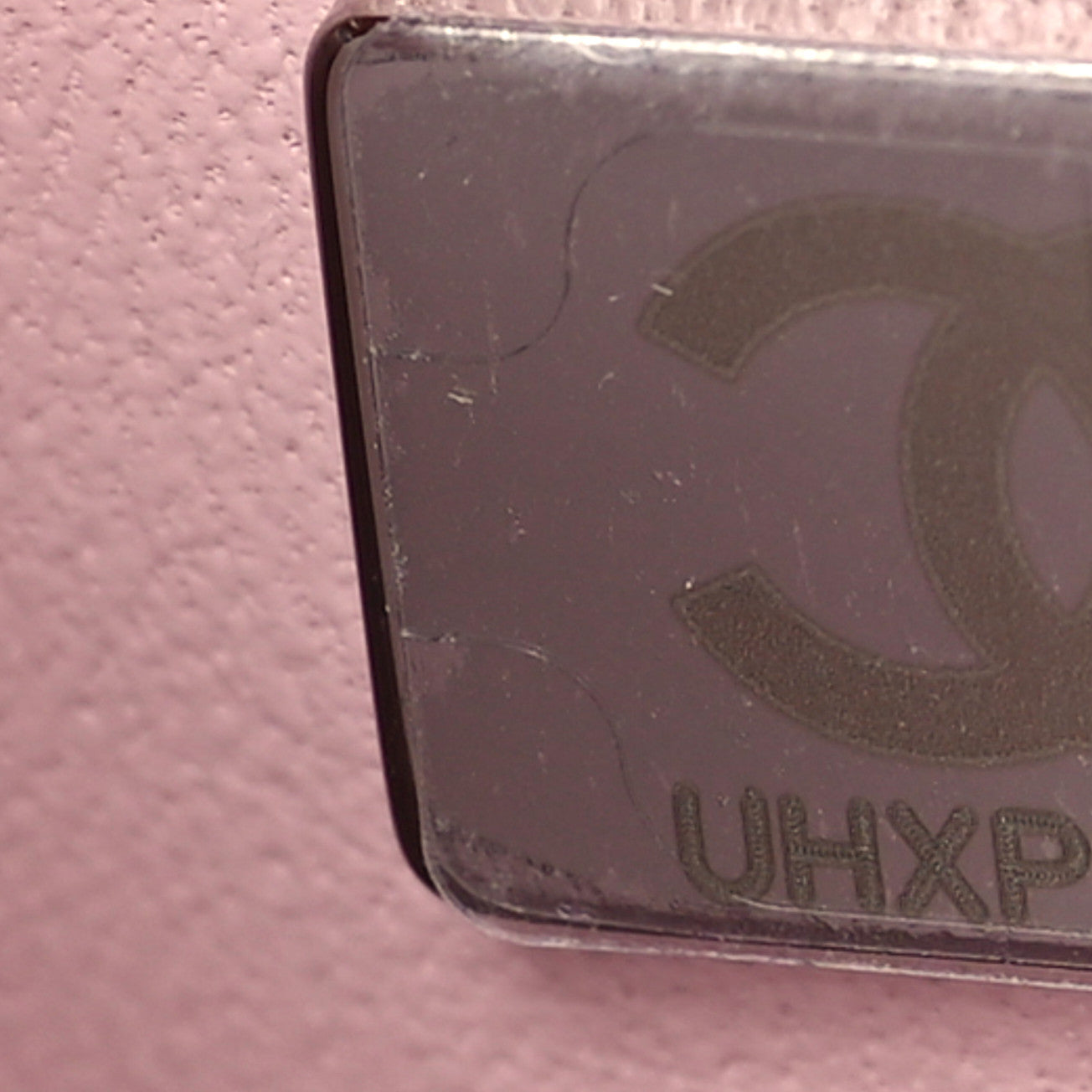 Sequin Mini Rectangular Flap Light Pink Silver