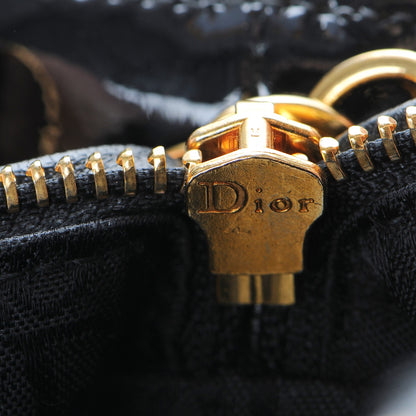 Christian Dior Patent Cannage Medium Lady Dior Black 9 of 12
