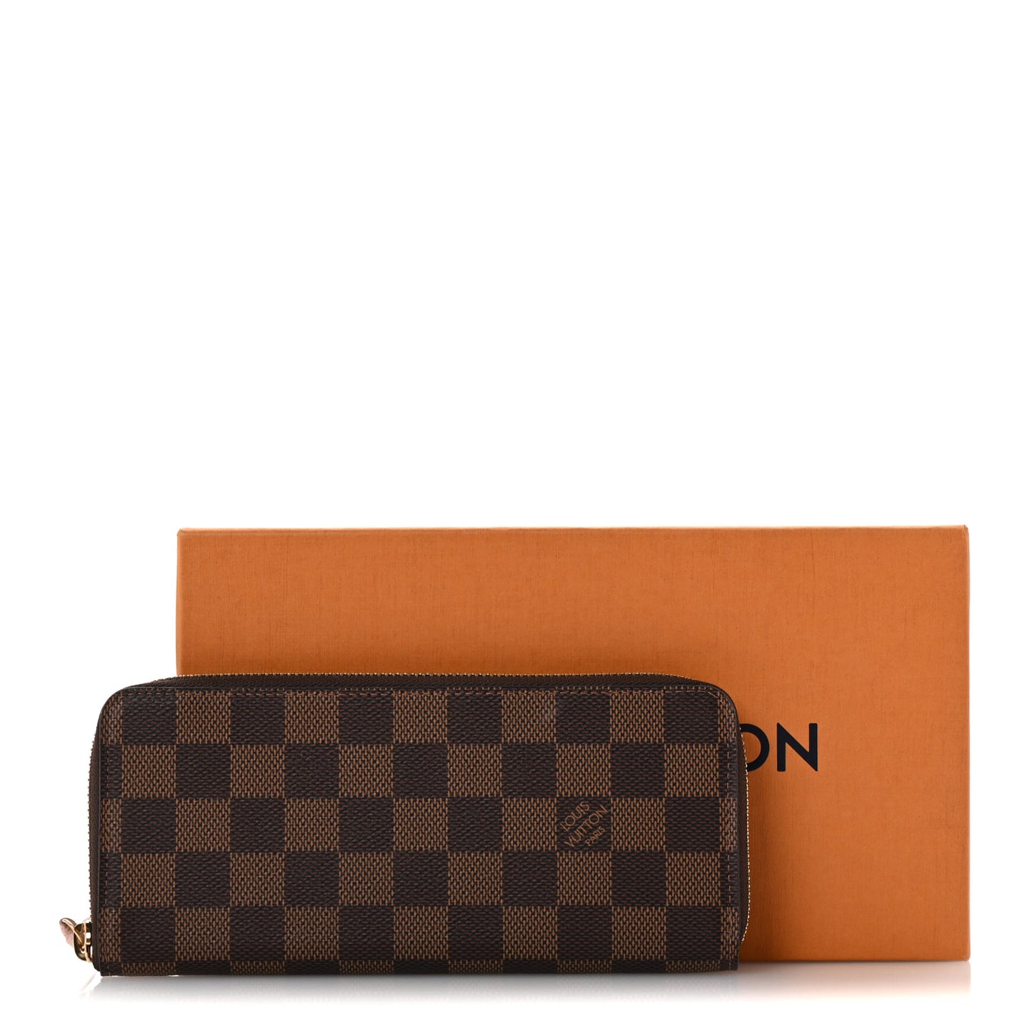 Damier Ebene Clemence Wallet Rose Ballerine