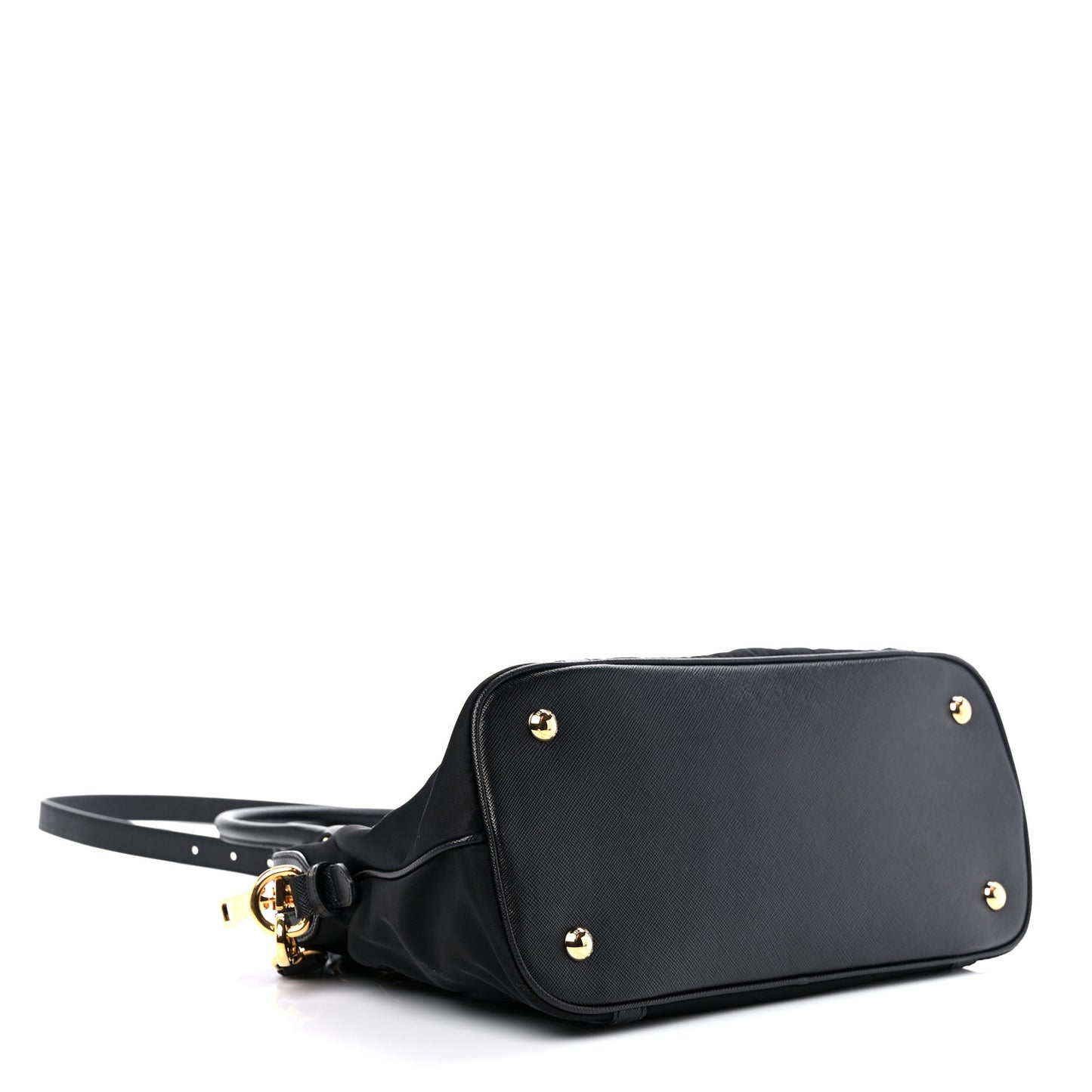 Tessuto Nylon Saffiano Tote Black