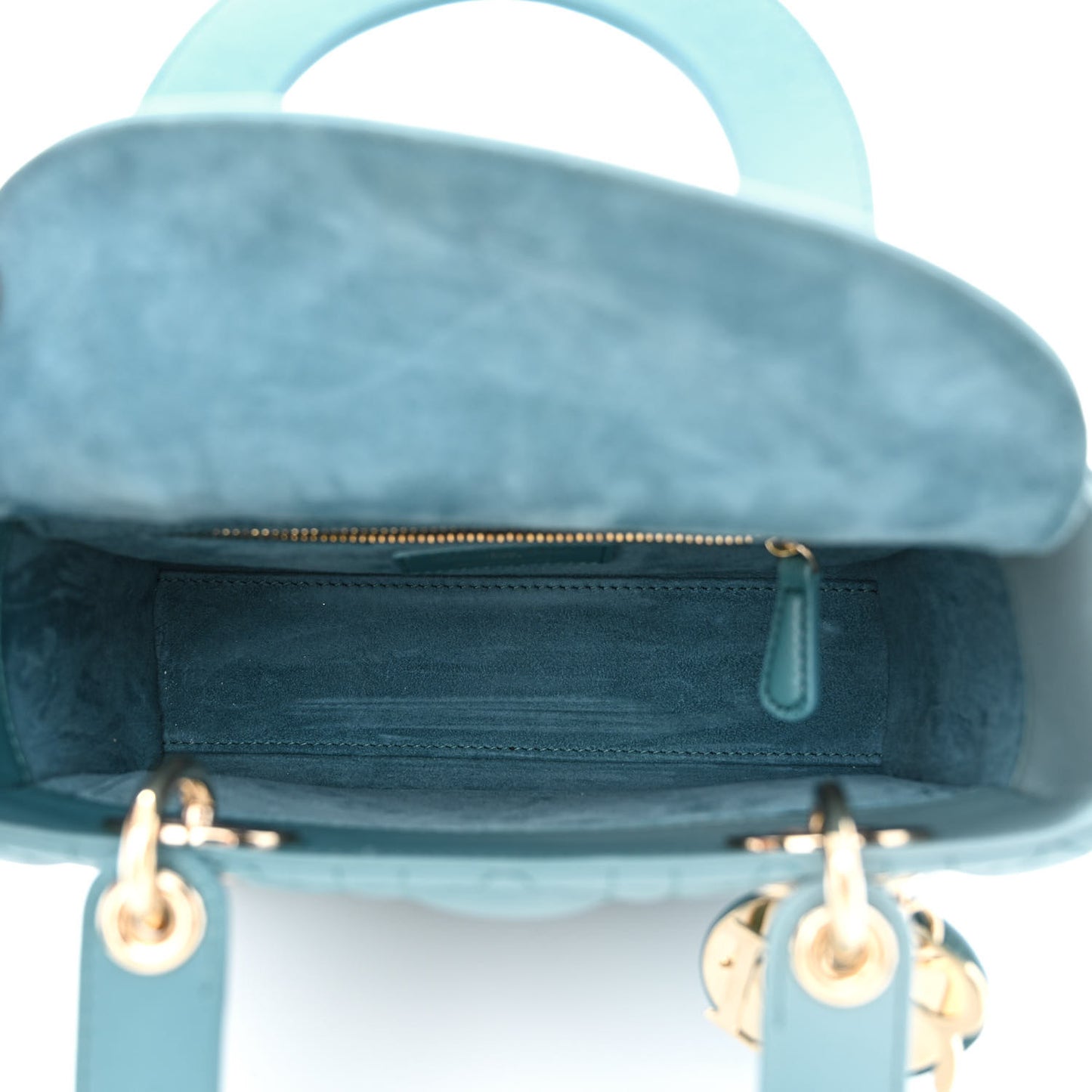 Lambskin Cannage Gradient Small My ABCDior Lady Dior Blue