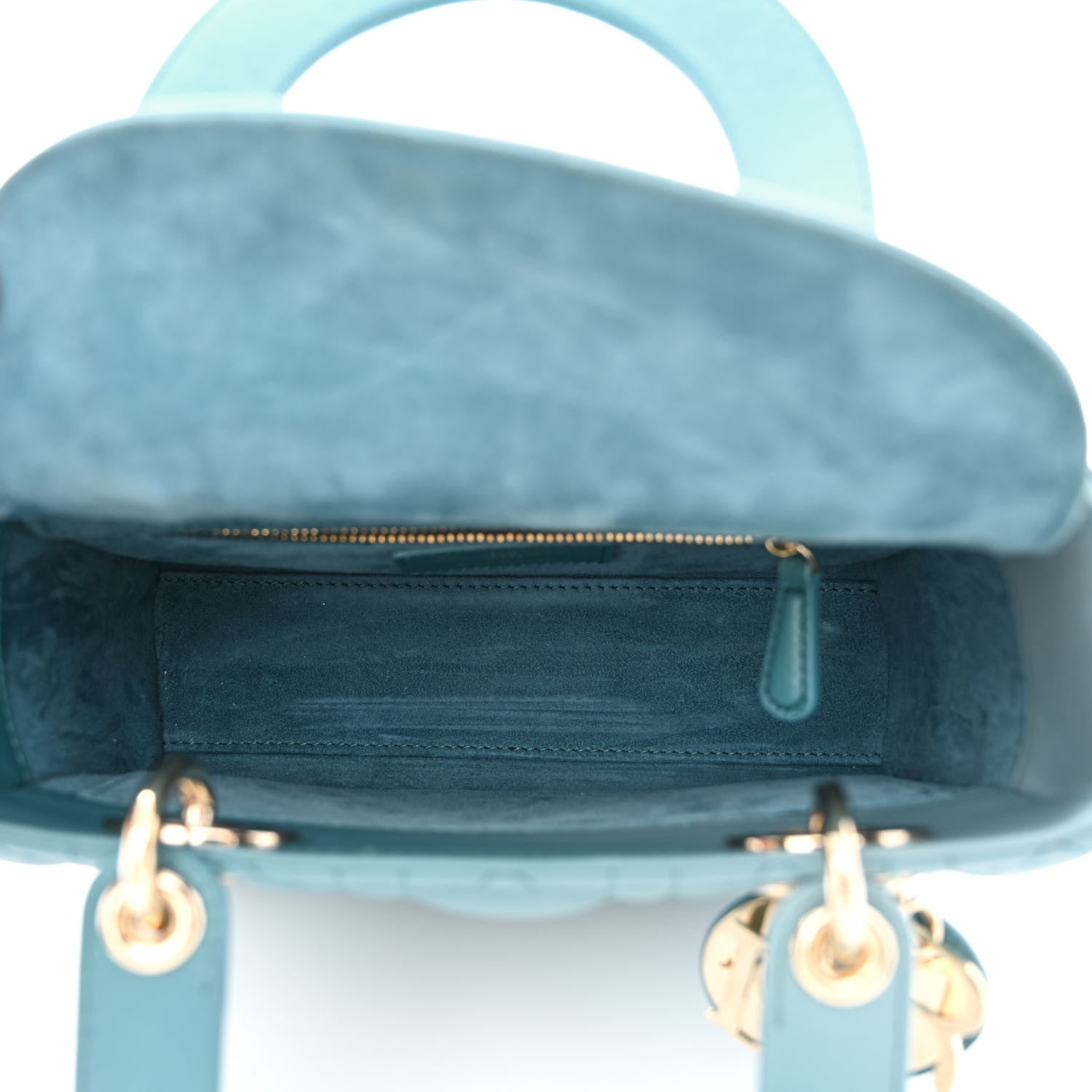 Christian Dior Lambskin Cannage Gradient Small My ABCDior Lady Dior Blue 5 of 10