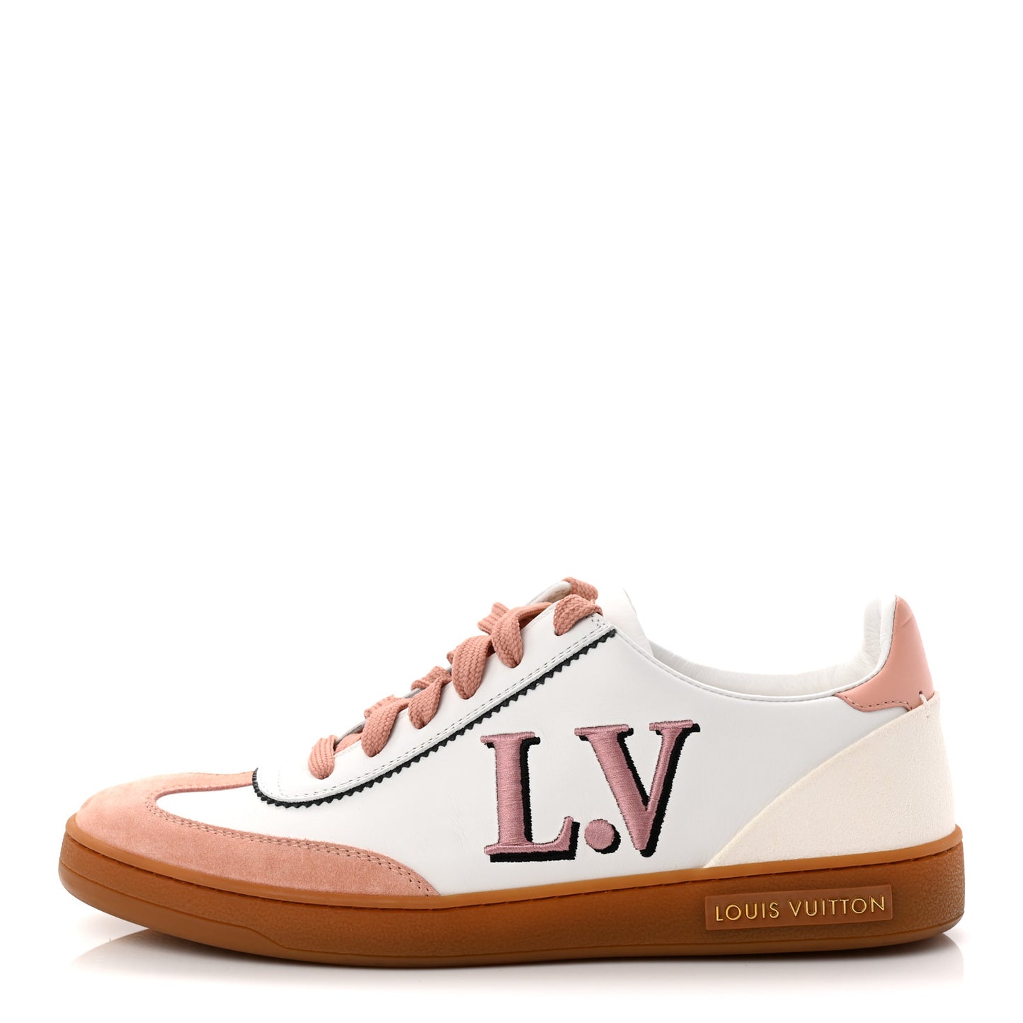 Calfskin Frontrow Sneakers 37.5 Rose Clair