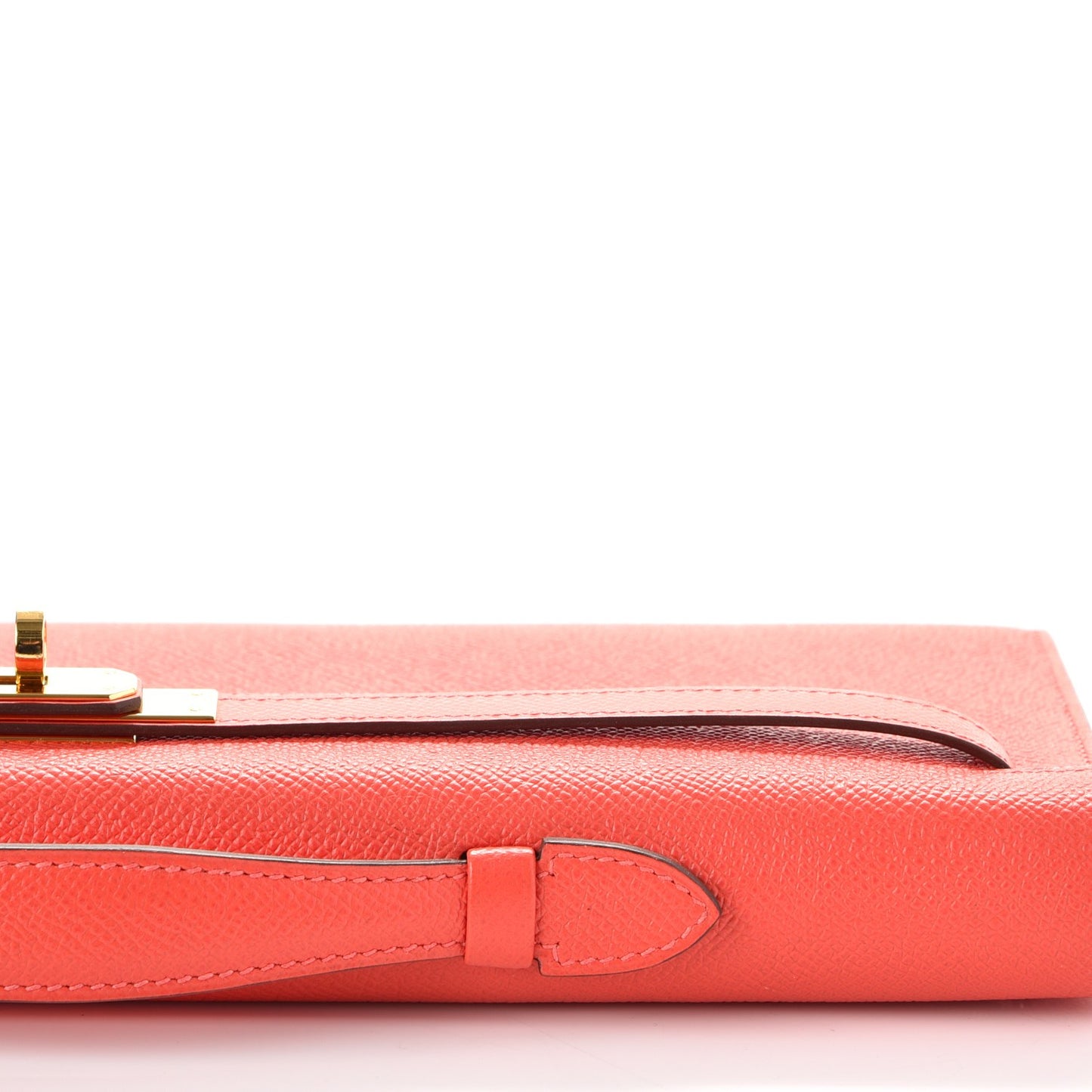 Epsom Kelly Cut Clutch Pochette Rose Jaipur