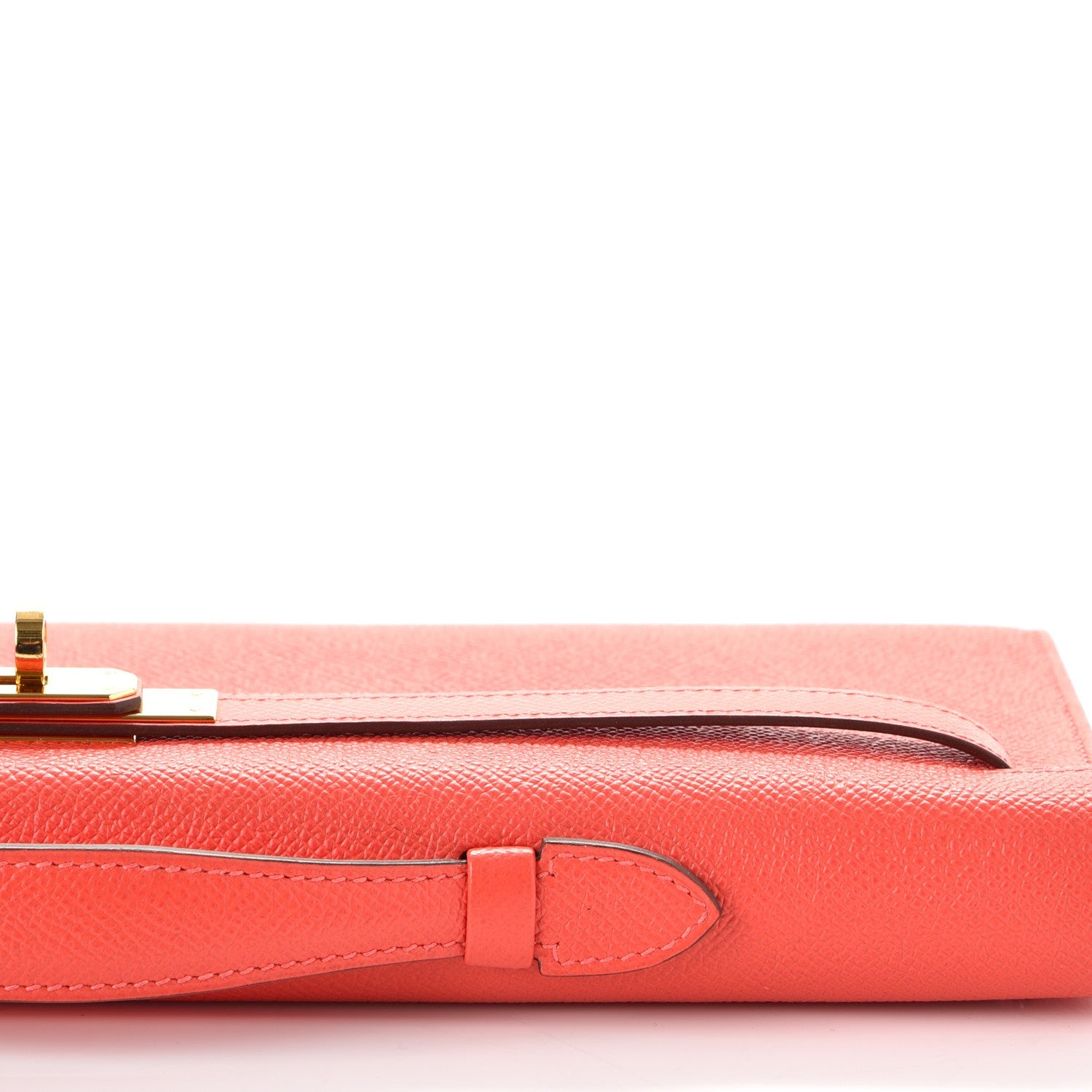 Hermes Epsom Kelly Cut Clutch Pochette Rose Jaipur 26 of 30
