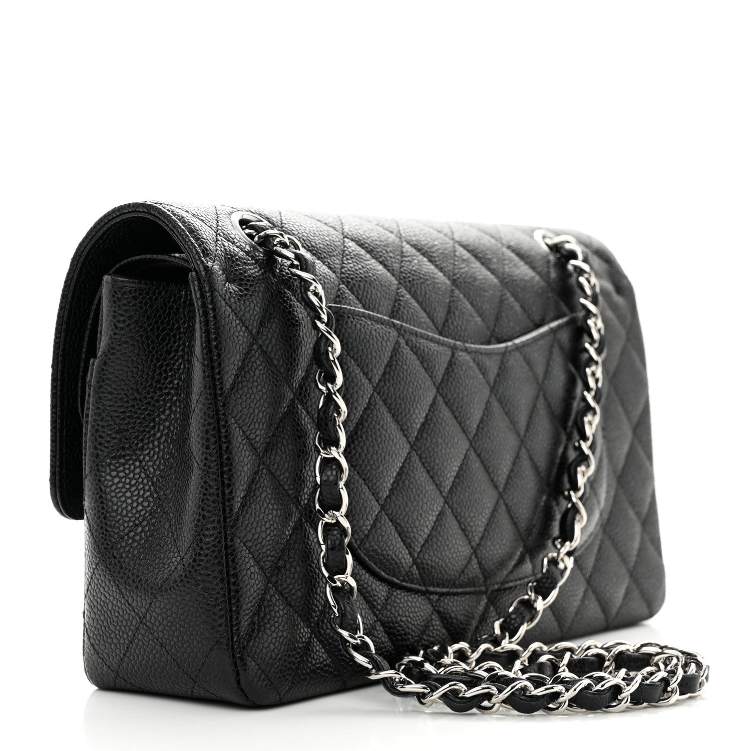 Chanel Caviar Quilted Medium Double Flap Black 3 of 10