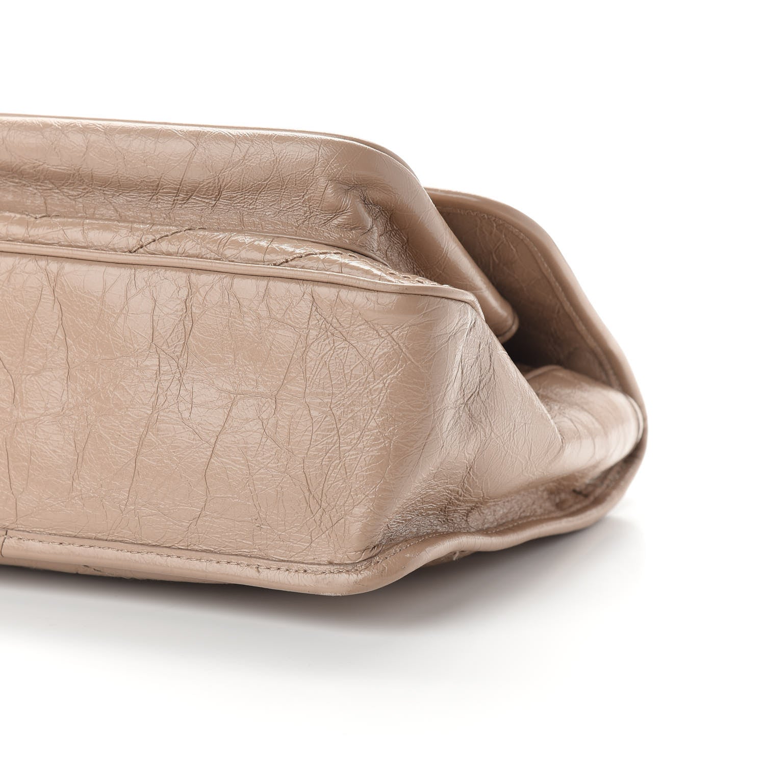 Saint Laurent Crinkled Calfskin Matelasse Monogram Medium Niki Chain Satchel Light Natural 6 of 8