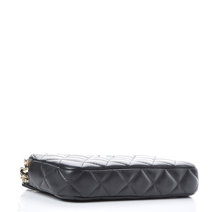 Chanel Lambskin Quilted Small Clutch With Chain Black 4 of 16