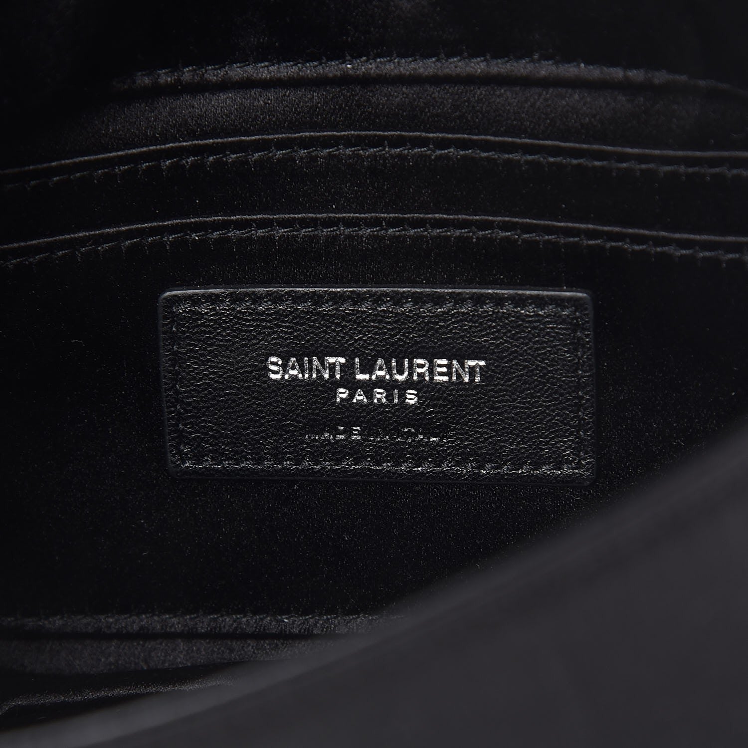 Saint Laurent Sequins Toy West Hollywood Shoulder Bag Nero Argento 7 of 7
