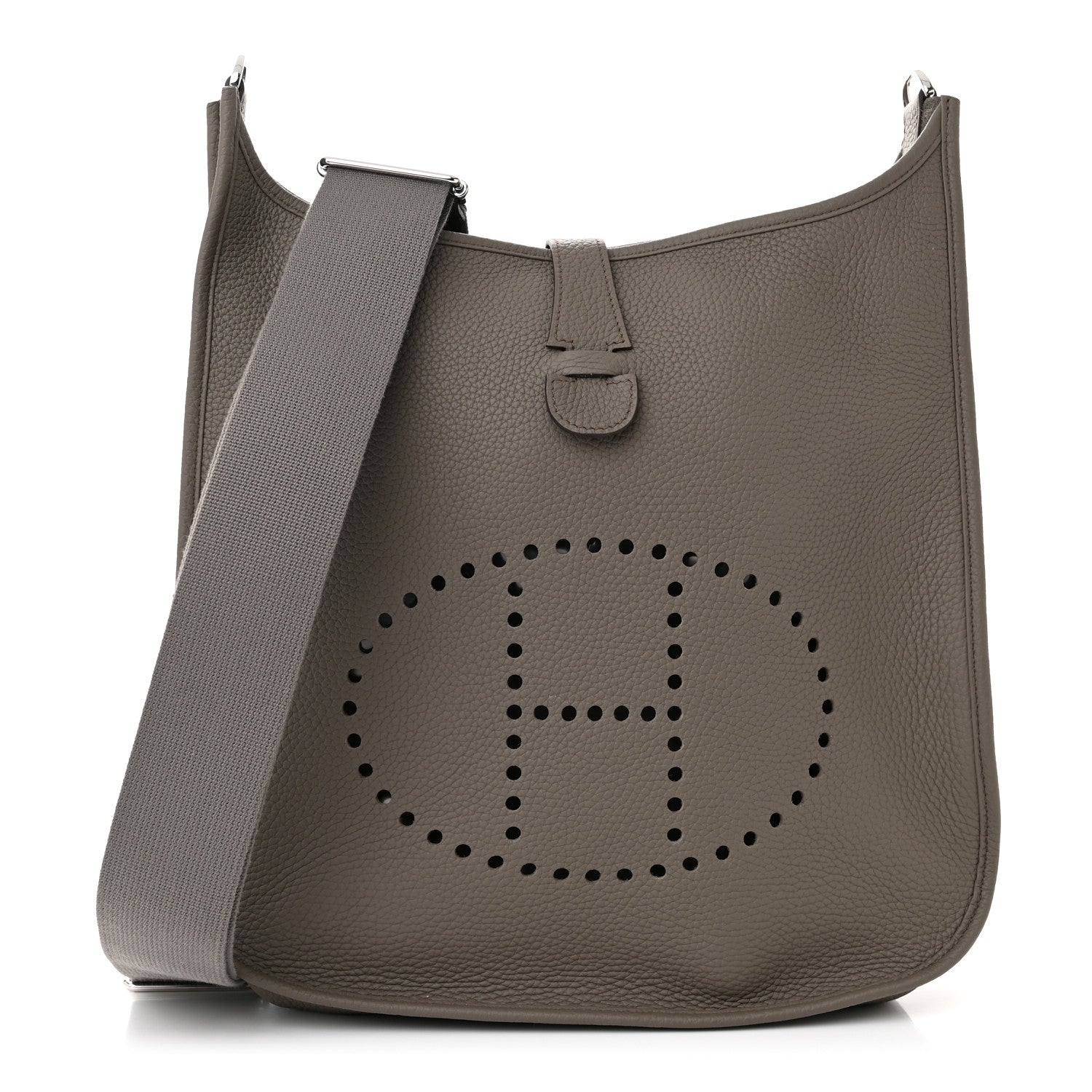 Hermes Taurillon Clemence Evelyne III PM Etain 1 of 11